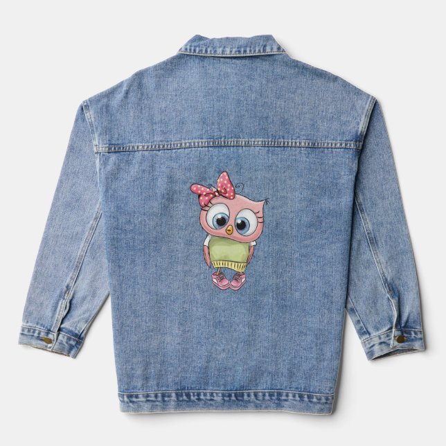 Owl Denim Jacket (Back)
