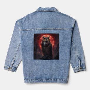 owl denim jacket