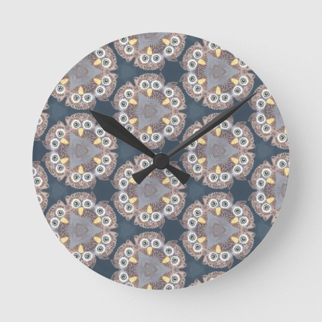 owl design home decor clock (Front)