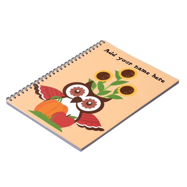 Owl design notebook (Left Side)