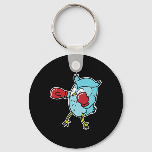 Owl Does Boxing  Key Ring