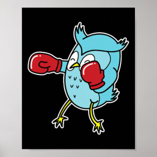Owl Does Boxing Poster