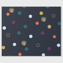 Owl-dot Midnight — Atmospheric Owl and Circle Patt