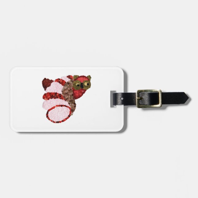 Owl Double Sided Luggage Tag (Front Horizontal)