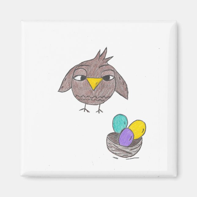 Owl Easter Magnet (Front)
