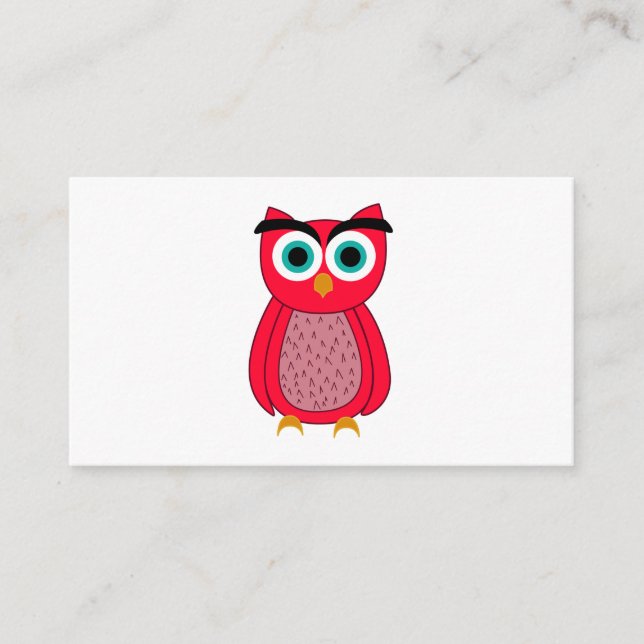 Owl  enclosure card (Front)