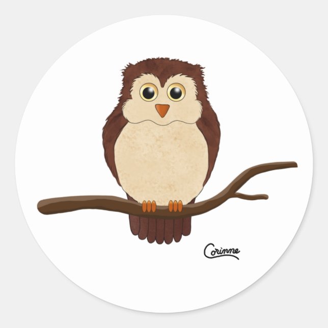 Owl - Envelope Stickers (Front)