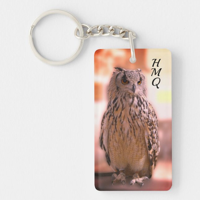 Owl Experience Somerset Initials w/ Quote Key Ring (Front)