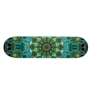 Owl Eyes kaleidoscope Skateboard