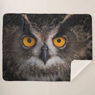 OWL EYES SHERPA BLANKET