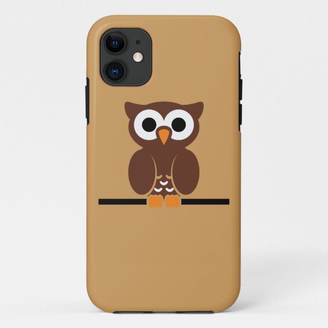 owl eyes wire cartoon animal Case-Mate iPhone case (Back)