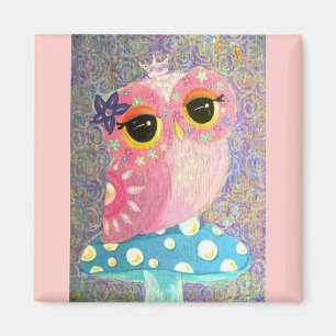 Owl Fairy Princess Magnet