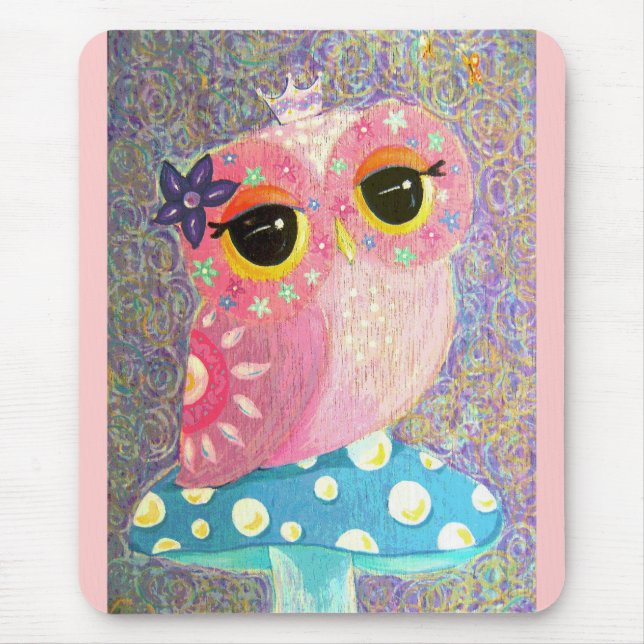 Owl Fairy Princess Mousepad (Front)
