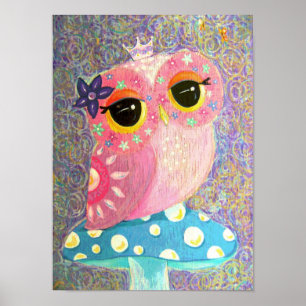 Owl Fairy Princess Poster