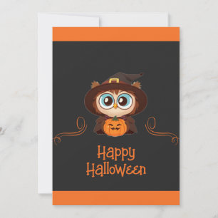 Owl/Fall/Autumn/Halloween/pumpkin Announcement