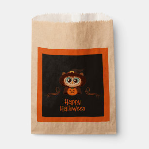 Owl/Fall/Autumn/Halloween/pumpkin Favour Bag