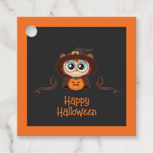 Owl/Fall/Autumn/Halloween/pumpkin Favour Tags