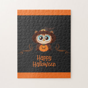 Owl/Fall/Autumn/Halloween/pumpkin Jigsaw Puzzle