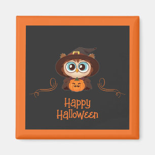 Owl/Fall/Autumn/Halloween/pumpkin Magnet