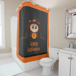 Owl/Fall/Autumn/Halloween/pumpkin Shower Curtain
