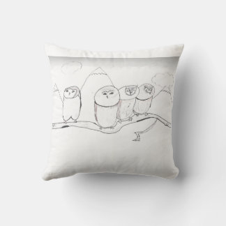Owl Family Cushion