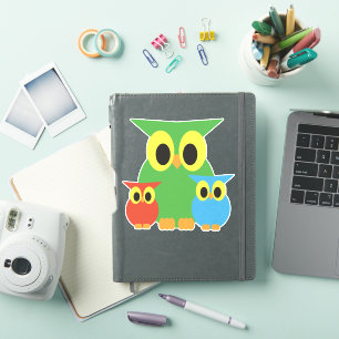 Owl family friends gathering