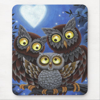 Owl Family Mousepad