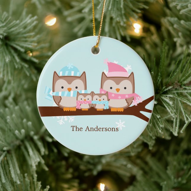 Owl Family Ornaments (Tree)