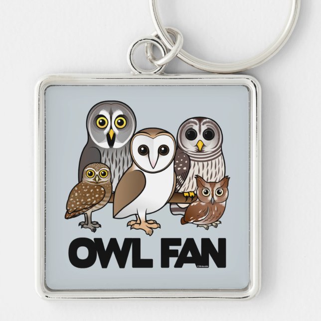 Owl Fan Key Ring (Front)