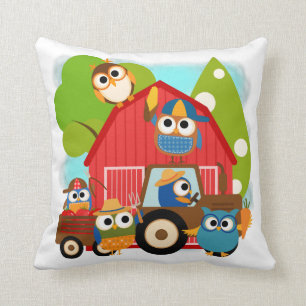 Owl Farmers Cushion