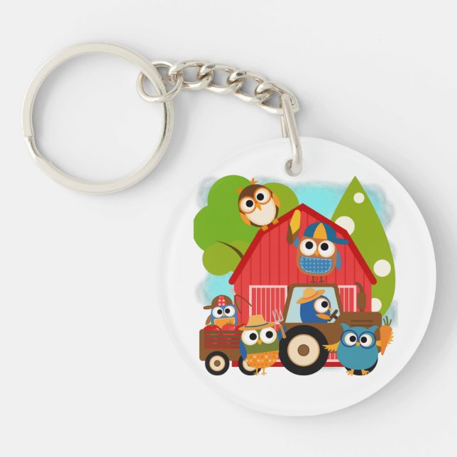 Owl Farmers Key Ring (Front)
