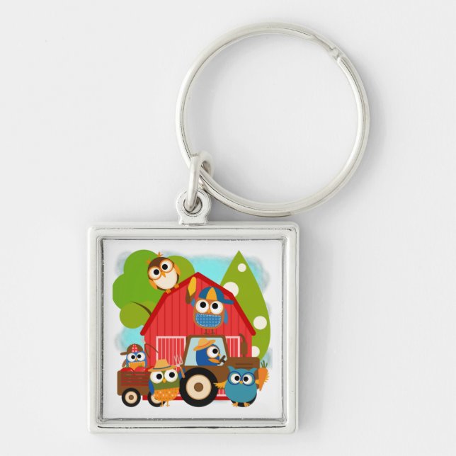 Owl Farmers Key Ring (Front)