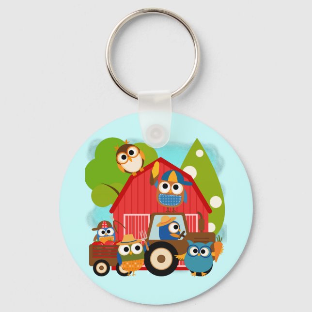 Owl Farmers Key Ring (Front)