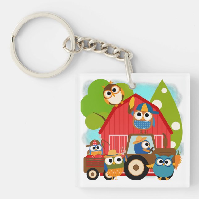 Owl Farmers Key Ring (Front)