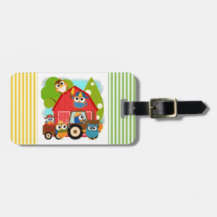 Owl Farmers Luggage Tag