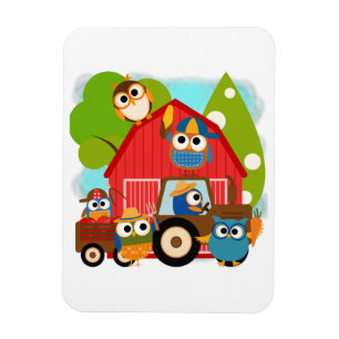 Owl Farmers Magnet