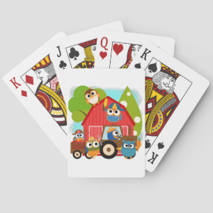 Owl Farmers Playing Cards