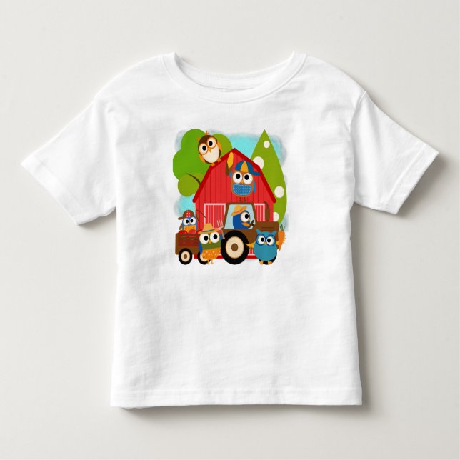 Owl Farmers Toddler T-Shirt (Front)