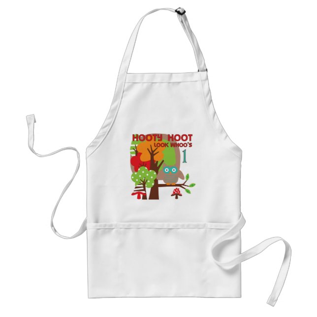 Owl First Birthday T-shirts and Gifts Standard Apron (Front)