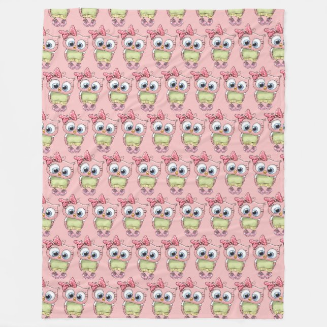 Owl Fleece Blanket (Front)