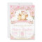 Owl Floral Baby Shower Invitation Girl