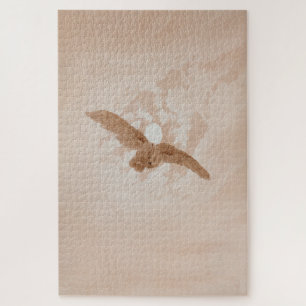 Owl Flying Against a Moonlit Sky – Friedrich Jigsaw Puzzle