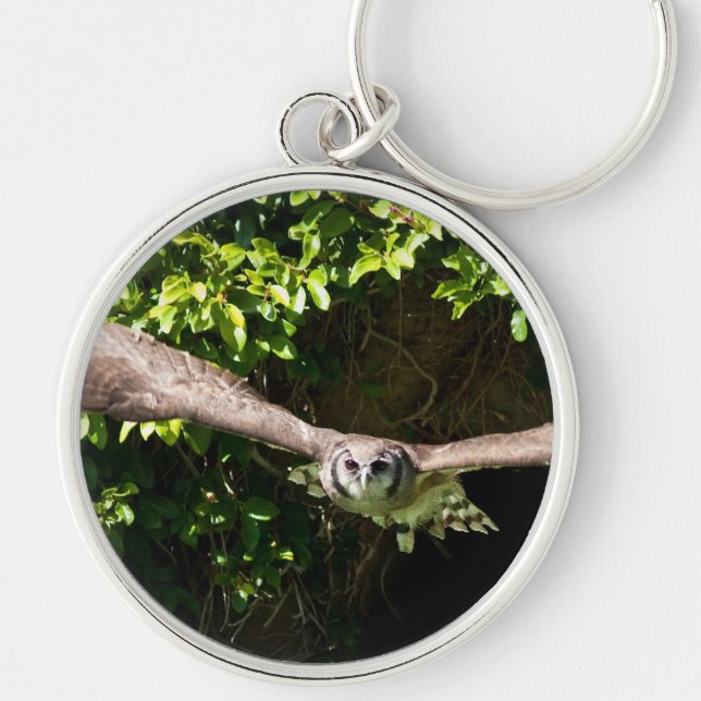 Owl Flying Key Ring (Front)