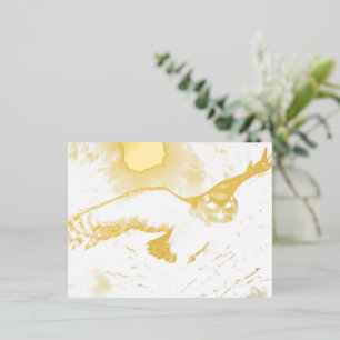 Owl Foil Holiday Postcard