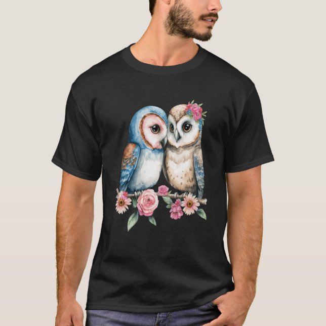 Owl Forest Mythology Night Owl T-Shirt (Front)