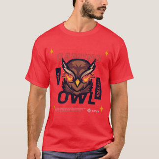 Owl Gaming USA Gaming Gamer Gifts girl retro T-Shirt