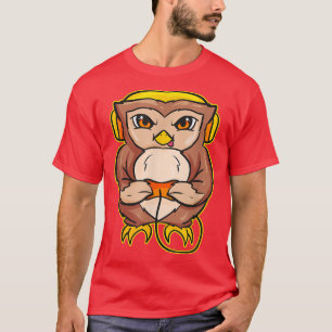 Owl Gaming Video Gamer Design Video Game Console P T-Shirt