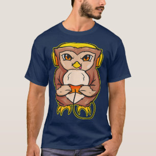Owl Gaming Video Gamer Design Video Game Console P T-Shirt