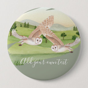OWL GIFTS - Personalised 10 Cm Round Badge