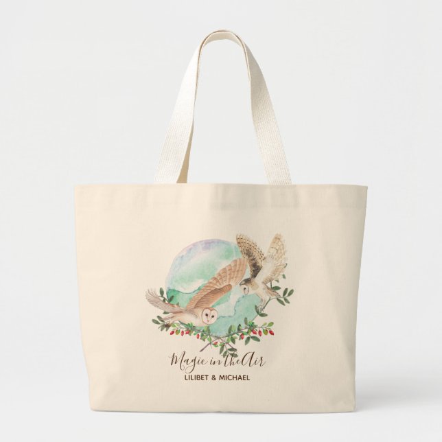 OWL GIFTS - Personalised Large Tote Bag (Front)